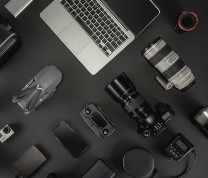 Variety of photographic equipment
